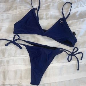 Boutine LA navy blue swim suit